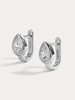 订购8周到｜Lili Claspe-Rhea Pear-银色 锆石 耳环［美国设计师］ 商品缩略图2