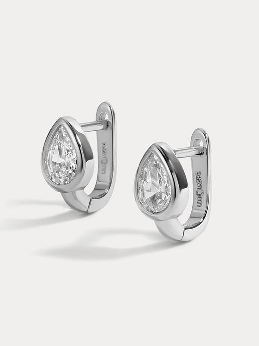 订购8周到｜Lili Claspe-Rhea Pear-银色 锆石 耳环［美国设计师］ 商品图2