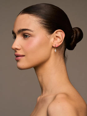 订购8周到｜Lili Claspe-Estelle Marquise-金色 马眼形锆石 吊坠 耳环［美国设计师］