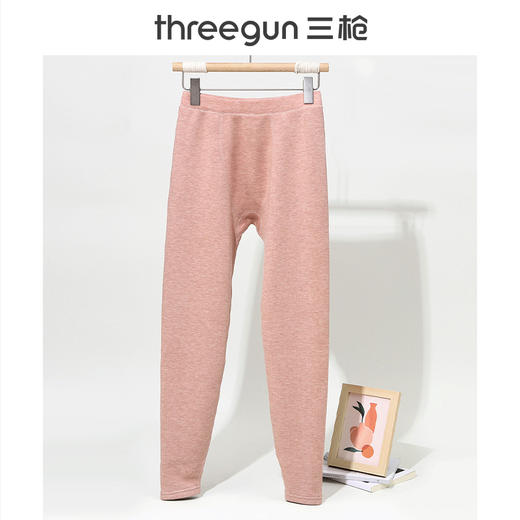 Threegun三枪 羊毛加厚彩绒女长裤-61282B221 商品图1