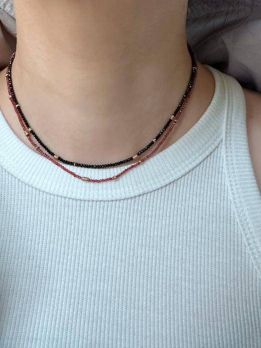 SpoiledBrat Jewelry钱币系列 | 石榴石 青金石 黑尖晶钱币项链 商品图8