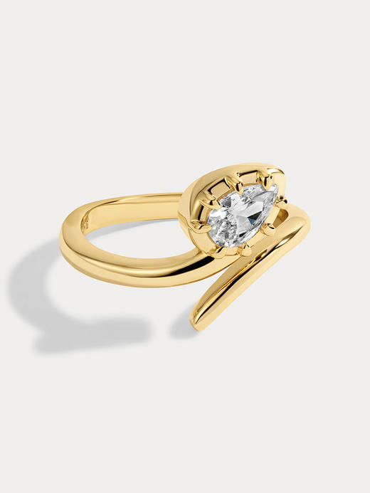 订购8周到｜Lili Claspe-Drew-德鲁 金色 锆石 戒指［美国设计师］ 商品图2