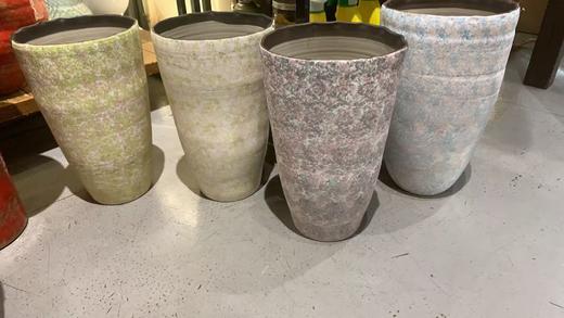 彩绘粗陶花盆 商品图0