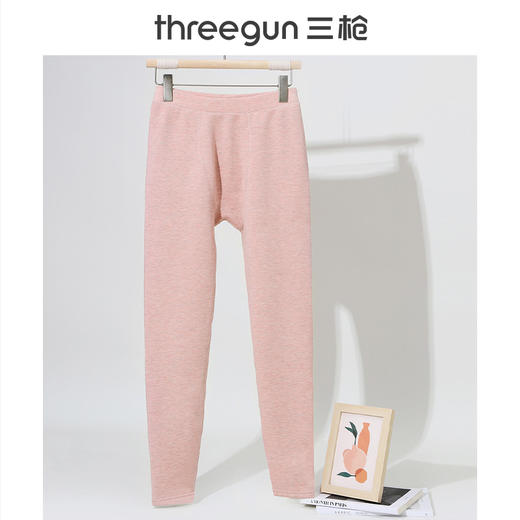 Threegun三枪 羊毛加厚彩绒女长裤-61282B221 商品图6
