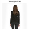 Threegun三枪 维耐寒德绒花边V领长袖女衫-22552A921 商品缩略图5