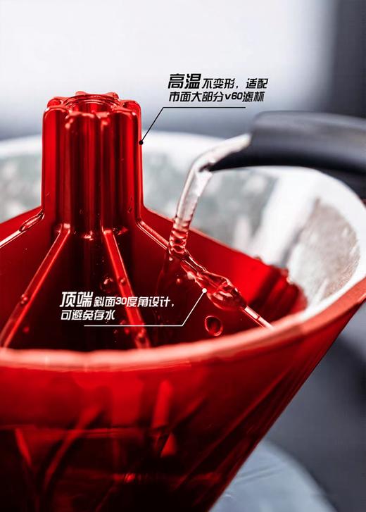 捌比特&顽固咖啡联名款定制压纸器红镇纸 V60滤纸辅助器耐热树脂 商品图2