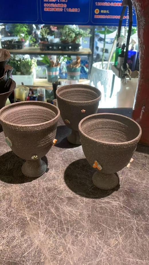 灰色粗陶花盆 商品图0