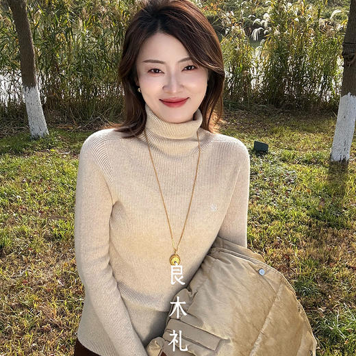 【预售7天】良木礼山羊绒高领打底（D251101809） 商品图10