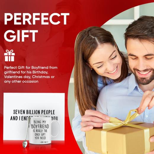 高品质白色陶瓷杯 配不锈钢勺 330ml 商品图1