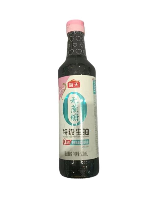 海天-无蔗糖特级生抽-500ml(C1-03-10) 商品图0