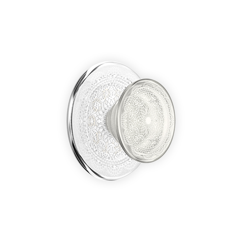 【白日绮梦】蕾丝花·MagSafe圆啪嗒 MAGSAFE磁吸 Round圆啪嗒系列 白色 植物花卉