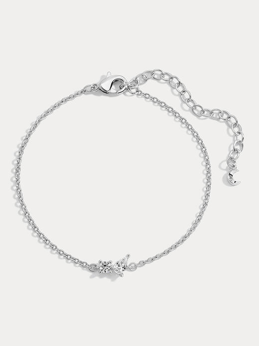 北京仓｜Lili Claspe-Bryn-布林 银色 锆石 手链［美国设计师］ 商品图0