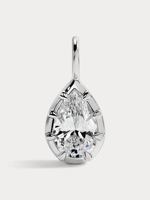 订购8周到｜Lili Claspe-Mara Pear-银色 锆石 吊坠［美国设计师］ 商品图0
