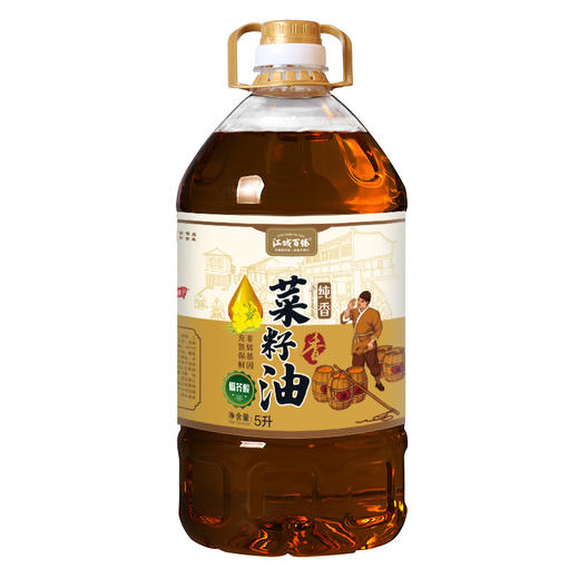 【武汉-蔡甸】江城百臻厨道菜籽油5L 商品图0