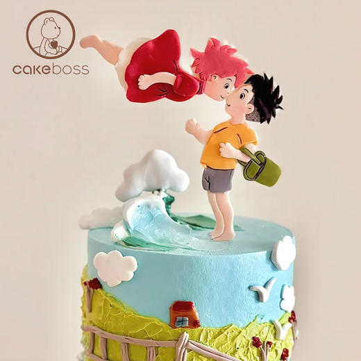 【私人订制】悬崖上的波妞水果奶油生日蛋糕 商品图2