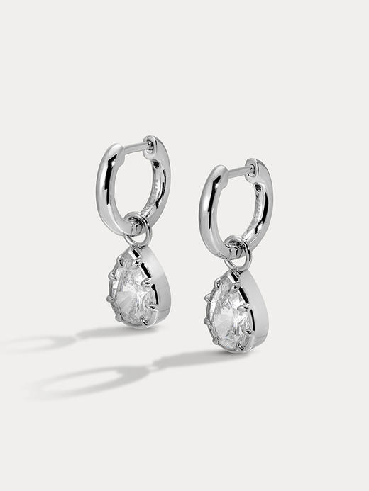 订购8周到｜Lili Claspe-Estelle Pear-梨子糖 银色 锆石 耳环［美国设计师］ 商品图1