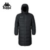 Kappa 冬季新款黑色长款连帽羽绒外套保暖加厚运动外套K0EZ2YY80S 商品缩略图0