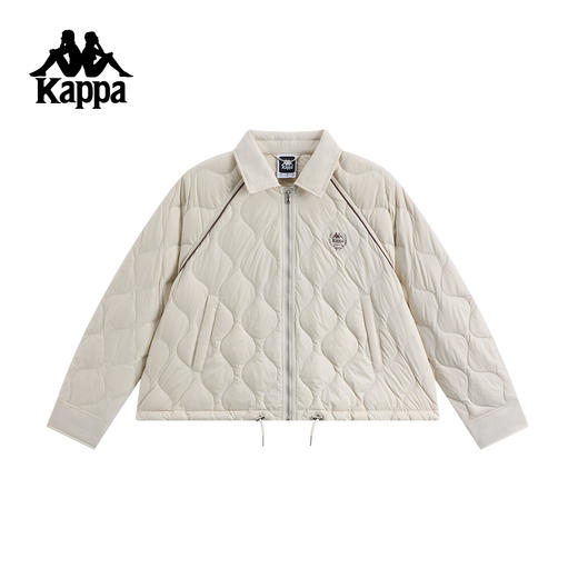 Kappa 羽绒服女2025新款休闲运动外套短款翻领保暖上衣K0G22YY03 商品图1