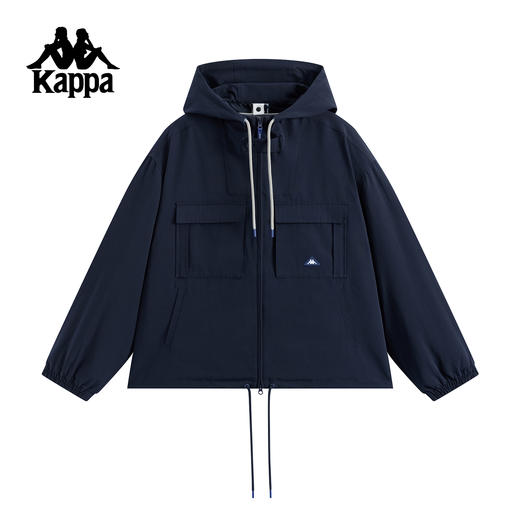 Kappa 运动连帽外套男2025年新款复古运动上衣女潮KPCKAFJ32 商品图0