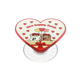 【伴游奇遇记】礼物拆拆乐 PopSockets X 1107 吐舌小狗 POPGRIP泡泡骚手机粘贴式气囊支架 Popout异形系列 红色 爱心 小狗