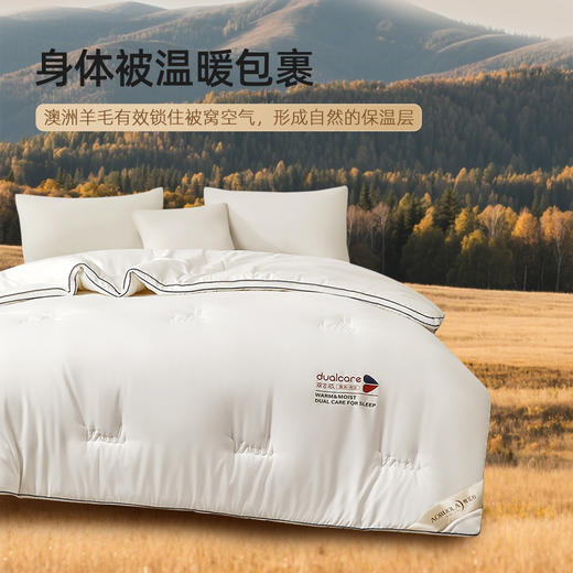 奥若拉 秋冬A类抗菌防螨蚕眠澳洲羊毛被 商品图9