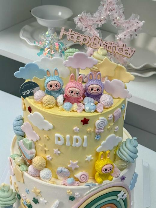 拉布布蛋糕双层加高（修改名字年龄备注好哦） 商品图1