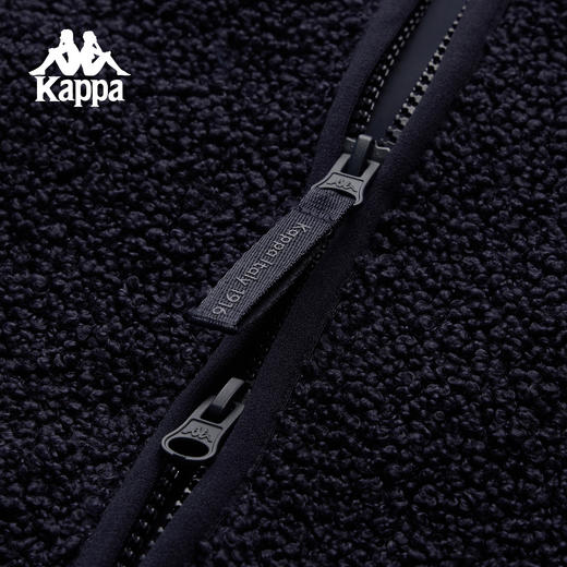 Kappa 复古针织开衫女2025新款立领拉链开衫宽松外套男K0G22WK02 商品图4