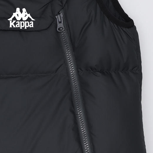 Kappa 男2025冬季新款黑色立领羽绒马甲保暖轻薄款外套K0EZ2NY80S 商品图4