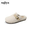 预售|Safiya/索菲娅2025慵懒温暖平底百搭懒人一脚蹬加绒毛毛勃肯鞋SFD4110090 商品缩略图11