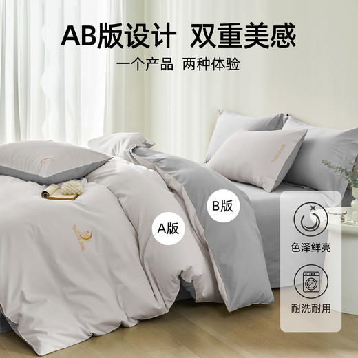 奥若拉 月之女神甄选全棉磨毛绣花三件套/四件套 商品图3