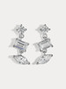 北京仓｜Lili Claspe-Mavis Trio-梅维斯 银色 锆石 耳钉［美国设计师］ 商品缩略图0