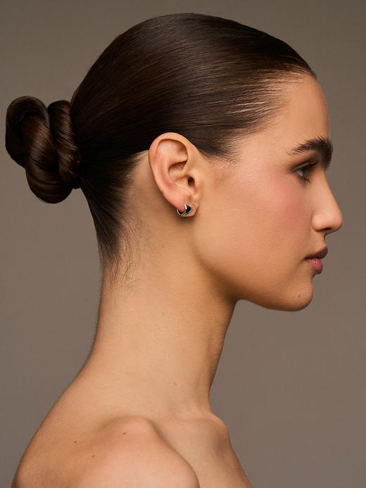 订购8周到｜Lili Claspe-Harper Wide-银色 耳钉［美国设计师］ 商品图0