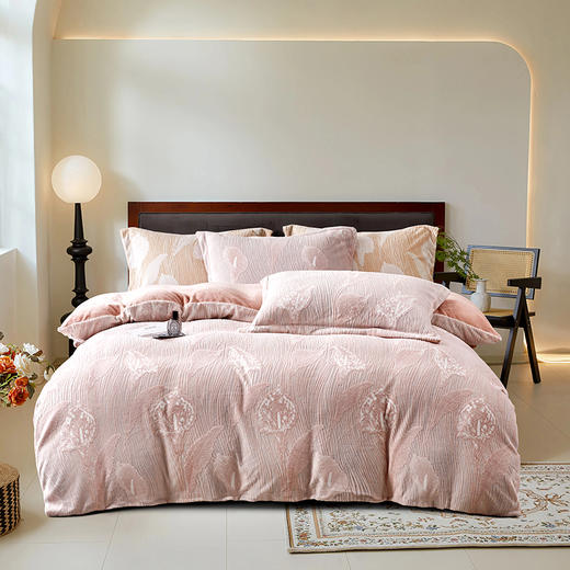 奥若拉 楼兰雕花绒四件套200*230cm 商品图0