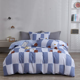 奥若拉 甄选棉全棉磨毛加厚保暖三件套/四件套