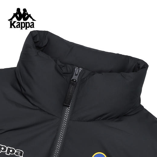 Kappa 男2025冬季新款黑色立领羽绒马甲保暖轻薄款外套K0EZ2NY80S 商品图2