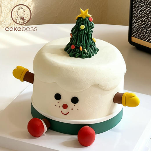 【私人订制】圣诞节主题系列水果奶油生日蛋糕 商品图3