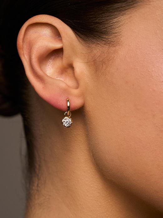 北京仓｜Lili Claspe-Petite Celeste-金色 锆石 耳环［美国设计师］ 商品图0