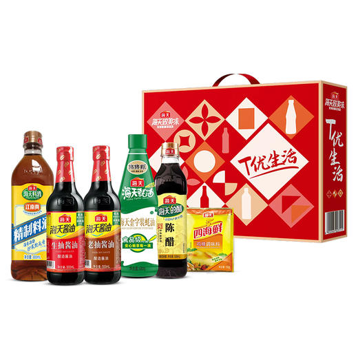 【海天经典调味礼盒】海天·T优生活调味品礼盒-经典装2300ml+780g！国民品牌，家常调味大全，送礼实用！ 商品图1