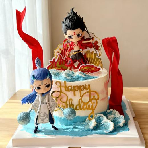 【新款】超燃哪吒敖丙主题蛋糕 | 把国漫风搬进蛋糕界，成为生日里最难忘的注脚 商品图2