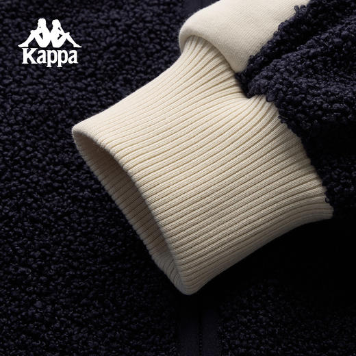 Kappa 复古针织开衫女2025新款立领拉链开衫宽松外套男K0G22WK02 商品图2