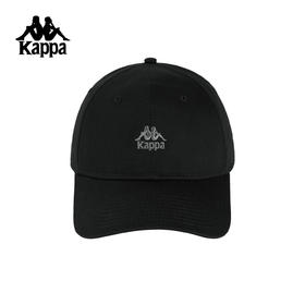 Kappa 2025新款黑色棒球帽男女遮阳鸭舌帽显脸小运动帽K0GW8MB20