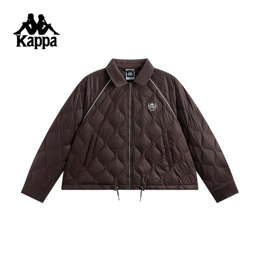Kappa 羽绒服女2025新款休闲运动外套短款翻领保暖上衣K0G22YY03 商品图2