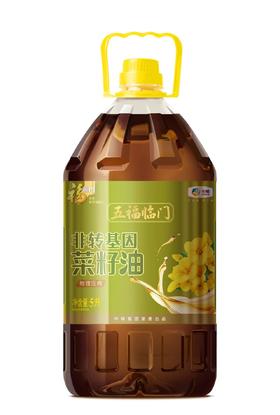 【五福临门菜籽油】福临门五福临门非转基因菜籽油5L！传统菜籽油，炒菜香浓，川湘风味必备！