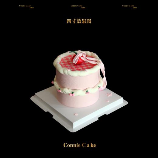 🍒 樱桃漫染·翻糖格子布蛋糕 商品图1