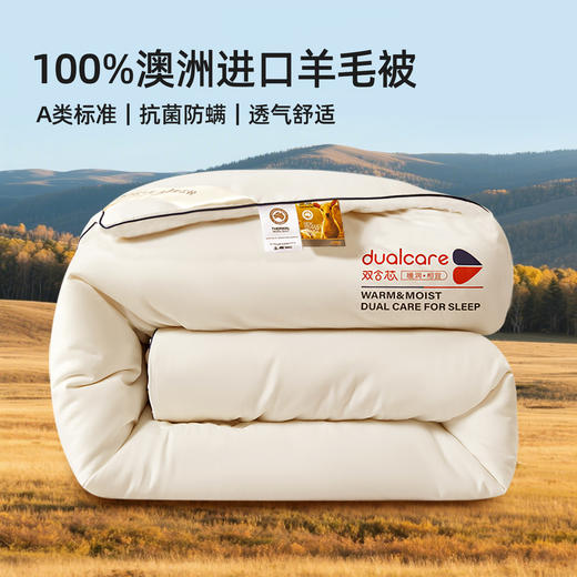 奥若拉 秋冬A类抗菌防螨蚕眠澳洲羊毛被 商品图1