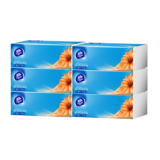 维达抽纸超韧3层100抽抽取式纸巾面巾纸3包/4包/6包V2287(QF) 商品图0