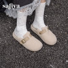 预售|Safiya/索菲娅2025慵懒温暖平底百搭懒人一脚蹬加绒毛毛勃肯鞋SFD4110090 商品缩略图10