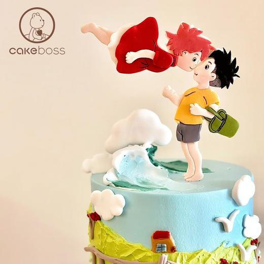 【私人订制】悬崖上的波妞水果奶油生日蛋糕 商品图1