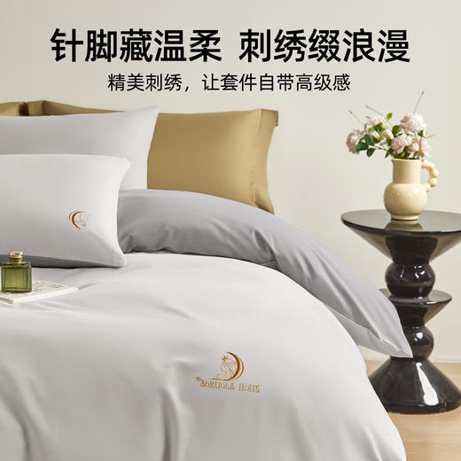 奥若拉 月之女神甄选全棉磨毛绣花三件套/四件套 商品图5