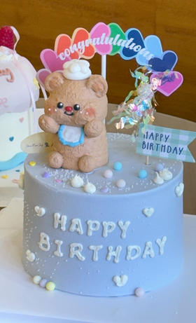 可爱小熊紫色系